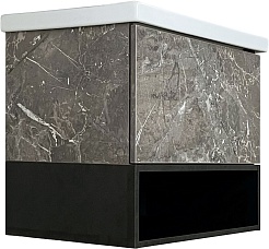 Style Line Тумба с раковиной Мальта 70 подвесная рускеала – фотография-2